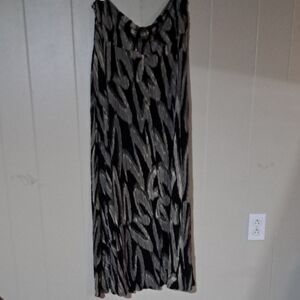 Worthington Black and Cream Maxi Skirt